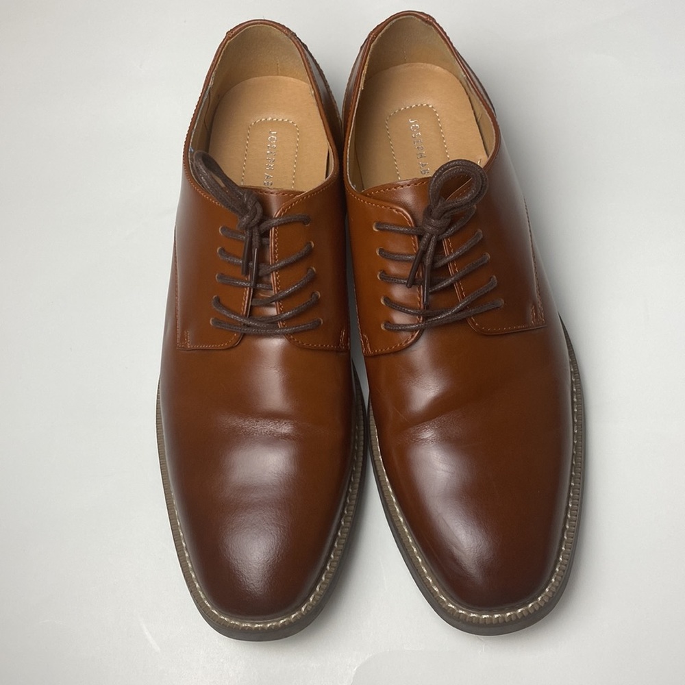 Men’s Oxford Tan Dress Shoes - Picture 4 of 11